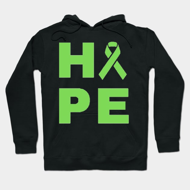 Hope Awareness Ribbon (Green) Hoodie by CaitlynConnor